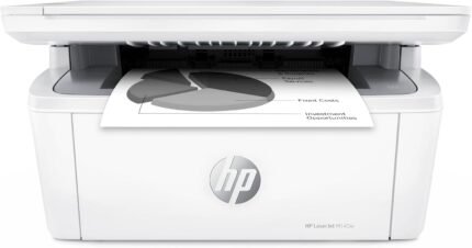 HP Laserjet MFP M140w Wireless Monochrome All-in-One Printer, Copier, Scanner, Phone, Tablet, for Home, Office Use, Easy Setup, Auto-On/Off Technology Compact White 7MD72F (Renewed)