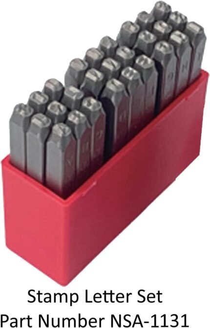 27 Piece Steel Letter Stamp Set A - Z and & Symbels (Sumake NSA-1131).