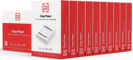 Staples TRU RED 8.5x11 Copy Paper 20 lb. 92-Bright 5000 Sheets/Carton