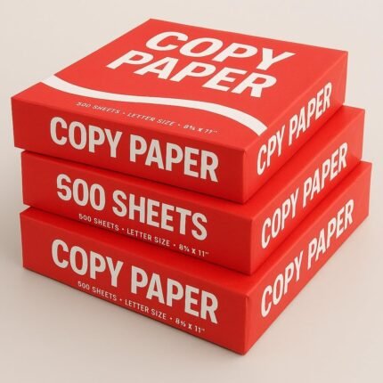 Multi-Use Copy Paper, 8.5 x 11 Inch, White, 20 lb, 92 Brightness, 3 Reams (1,500 Sheets) – Jam-Free, Acid-Free Printer Paper for Home, Office, School