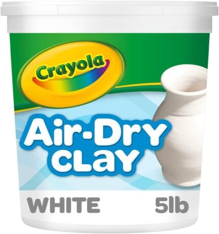 Crayola Air Dry Clay (5lbs), Teacher Supplies, Natural White Modeling Clay for Kids, Sculpting Material, Bulk Craft Supplies, School Classroom Must Haves