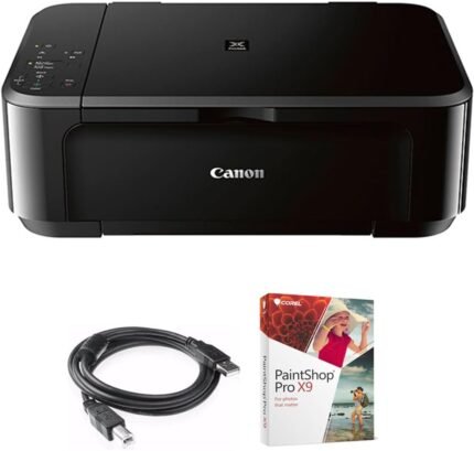 Canon Pixma MG3620 Wireless All-in-One Photo Inkjet Multifunction Printer (0515C002) Bundle with High Speed 6-Foot USB Printer Cable and Corel Paintshop Pro (Digital Download)