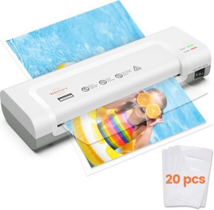 Laminator Machine 9-inch Thermal Laminator with Laminating Sheets 20 pcs,Laminating Machine with 2-Min Faster Preheat,Small Personal Lamination with Patented Roller for Teacher,Home