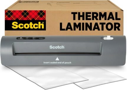 Scotch TL901X Thermal Laminator, 1 Laminating Machine, Gray, Laminate School Assignments and Documents, for Dorm Room or School Supplies, 9 in.