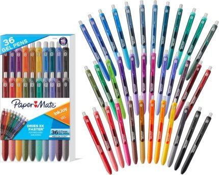 Paper Mate InkJoy Pens Gel Pens Medium Point (0.7 mm) Assorted 36 Count