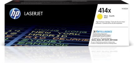 HP 414X Yellow High-yield Toner Cartridge | Works with HP Color LaserJet Enterprise M455dn, MFP M480f; HP Color LaserJet Pro M454 Series, MFP M479 Series | W2022X